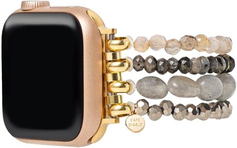 Cape Diablo Smart Watch Band for Women - Handmade Gemstone Strap - Compatible with 38mm-45mm Apple Faces in Kuwait