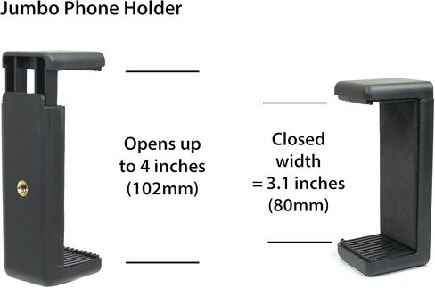 Livestream Gear® - PHABLET Chest Mount & Gooseneck Setup for Streaming, Zoom Calls, or Video, to Fit Large Sized Devices up to 104 mm Wide. Compatible with GoPro Cameras and iPhones. in Saudi Arabia