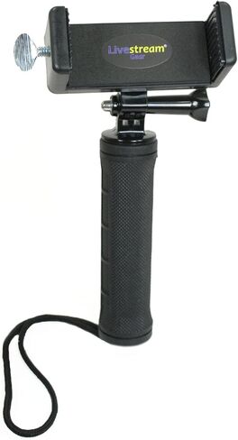 Livestream Gear® - PHABLET Chest Mount & Gooseneck Setup for Streaming, Zoom Calls, or Video, to Fit Large Sized Devices up to 104 mm Wide. Compatible with GoPro Cameras and iPhones. in Saudi Arabia