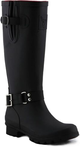 Rain Boots For Women Waterproof Boots Garden Shoes Outdoor Use with Comfortable Insole Knee High Rubber Rain Boot Gumboots Rain Footwear Wellies in Saudi Arabia