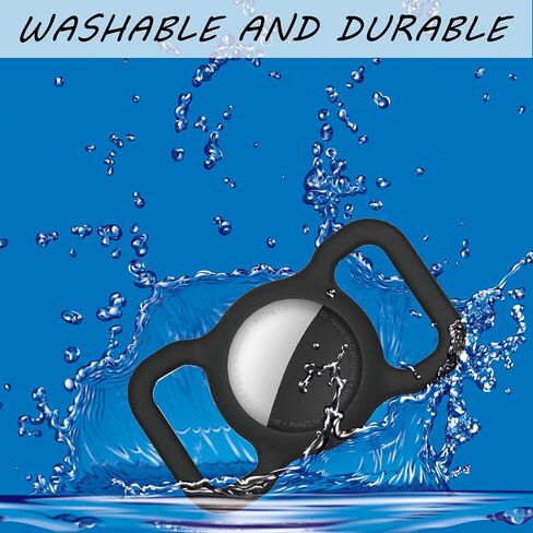 2 Pack Airtag Dog Collar Holders, Pet Cat Silicone Air Tag Case, Anti-Lost GPS Tracking Accessories in Saudi Arabia