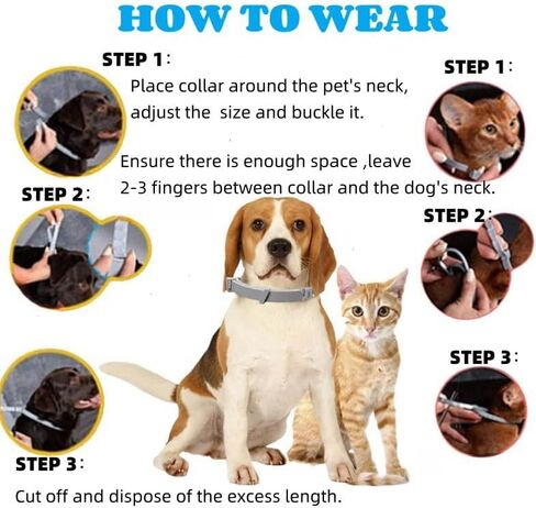 Calming Collar for Dogs (4 Pack) Dog Pheromones Calming Diffuser- Pet Calming Diffuser for Dog and Cats Relief Anxiety Calming Care Lasts 60 Days,Adjustable for All Small Medium and Large Dogs(Grey) in Saudi Arabia