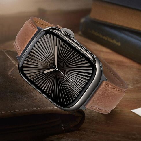 حزام TRUMiRR لساعة Apple Series 10 مقاس 46 مم، حزام ساعة جلد عريض من الفولاذ المقاوم للصدأ بحزام مشبك لـ Ultra 2 / Ultra/SE/Series 9 8 7 6 5 4 49 مم 45 مم 44 مم in Kuwait