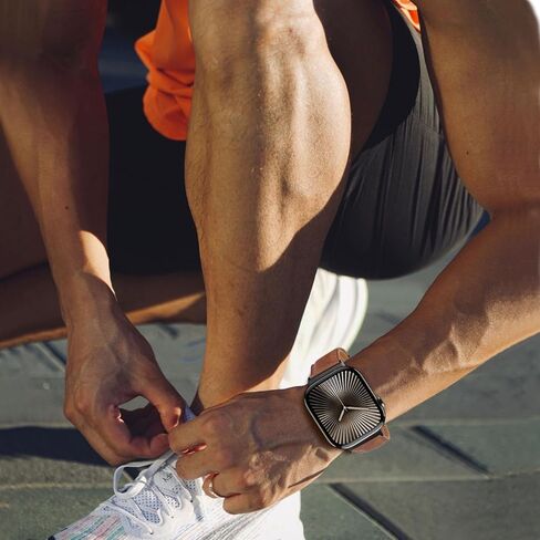 حزام TRUMiRR لساعة Apple Series 10 مقاس 46 مم، حزام ساعة جلد عريض من الفولاذ المقاوم للصدأ بحزام مشبك لـ Ultra 2 / Ultra/SE/Series 9 8 7 6 5 4 49 مم 45 مم 44 مم in Kuwait