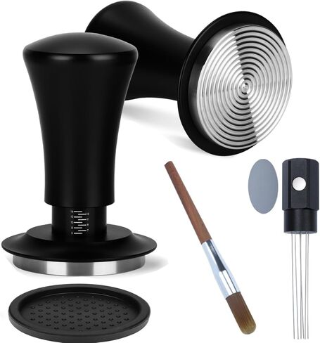Espresso Tamper 51mm, Stainless Steel Tamper, Constant Pressure Espresso Tamper, Tamper for Espresso Machine, Loaded Gifts for Barista Coffee Lovers (51mm) in Saudi Arabia