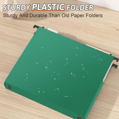 Plastic Extra Capacity Hanging File Folder Letter Size, 12 Pack Reinforced Hang Folders,Sides Expandable Design,Heavy Duty 2 Inch Expansion,Hanging Organizer Designed for Bulky Files (Pink) in Saudi Arabia