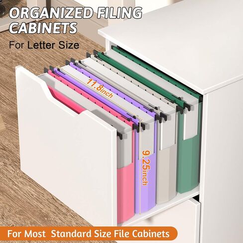 Plastic Extra Capacity Hanging File Folder Letter Size, 12 Pack Reinforced Hang Folders,Sides Expandable Design,Heavy Duty 2 Inch Expansion,Hanging Organizer Designed for Bulky Files (Pink) in Saudi Arabia