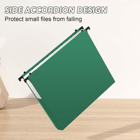 Plastic Extra Capacity Hanging File Folder Letter Size, 12 Pack Reinforced Hang Folders,Sides Expandable Design,Heavy Duty 2 Inch Expansion,Hanging Organizer Designed for Bulky Files (Pink) in Saudi Arabia