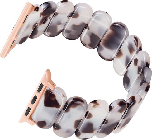 Adjustable Stretchy Band for Apple Watch Bands for Women 41mm 40mm 38mm 45mm 44mm 42mm 49mm, Resin iWatch Bands for Women for Apple Watch Se Band Apple Watch Series 9 Band 8 7 6 5 4 3 Ultra 2 1 in Saudi Arabia