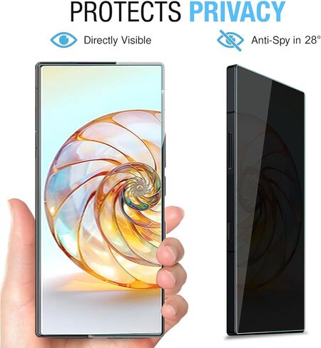 [2 Pack for ZTE Nubia Z60 Ultra Fit ZTE Nubia Red Magic 8 Pro / 8 Pro+ / 8S Pro / 8S Pro+ / 9 Pro / 9 Pro+ Plus Privacy Screen Protector, Anti-Scratch, Case Friendly. in Saudi Arabia