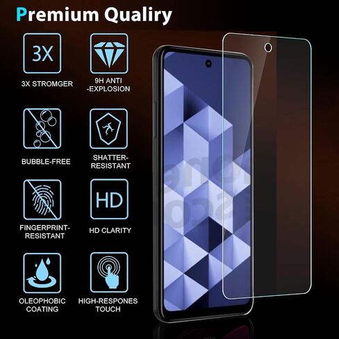 [2 Pack for HMD Vibe N159V Tempered Glass Screen Protector, 9H Hardness [HD Clarity] Case Friendly Anti-scratch, Bubble Free Film for HMD Vibe N159V in Saudi Arabia