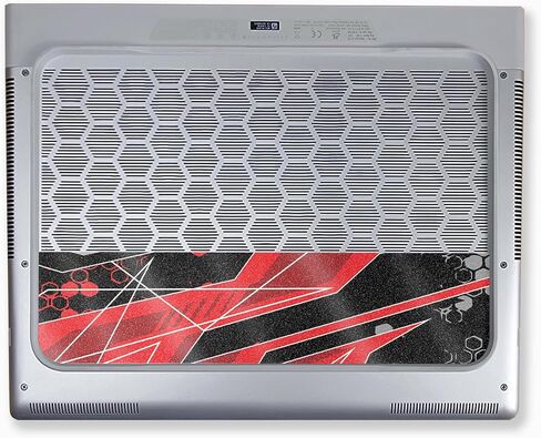 غلاف كمبيوتر محمول من ألياف الكربون متوافق مع Alienware X16 R2 (2024) - Blue Hexa Camo - غطاء لاصق واقٍ ملتف من الفينيل 3M ممتاز - سهل التطبيق | صُنع في الولايات المتحدة الأمريكية بواسطة MightySkins in Kuwait
