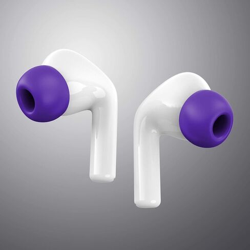 حافظة غطاء سيليكون مضادة للانزلاق لسماعات الأذن متوافقة مع AirPods Pro 2019 سدادات الأذن 2 زوج (أرجواني/S) in Saudi Arabia