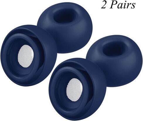 حافظة غطاء سيليكون مضادة للانزلاق لسماعات الأذن متوافقة مع AirPods Pro 2019 سدادات الأذن 2 زوج (أرجواني/S) in Saudi Arabia