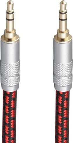 Audiophile High Purity Copper Aux Audio Cable 3.5mm Male to 3.5mm Male Audio Auxiliary Cord Gold-Plated Stereo HiFi Adapter Cable (Straight to Right Angle, 3.2ft/1m) in Kuwait