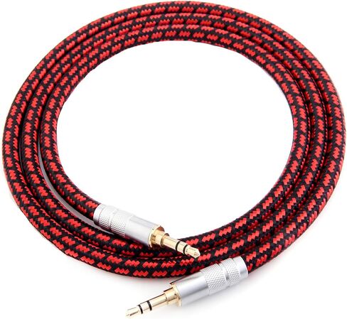 Audiophile High Purity Copper Aux Audio Cable 3.5mm Male to 3.5mm Male Audio Auxiliary Cord Gold-Plated Stereo HiFi Adapter Cable (Straight to Right Angle, 3.2ft/1m) in Kuwait