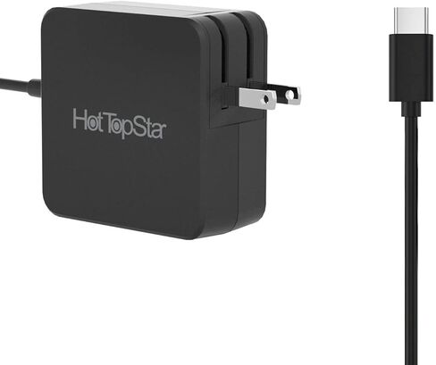 شاحن محول طاقة USB/Type-C 20 فولت 3.25 أمبير متوافق مع Dell Chromebook 3380 5190 الأصلي، Venue 5855 5056، Latitude 3380 3390 5285 5289 5290 7212 7275 7289، XPS 9250 9365 in Kuwait