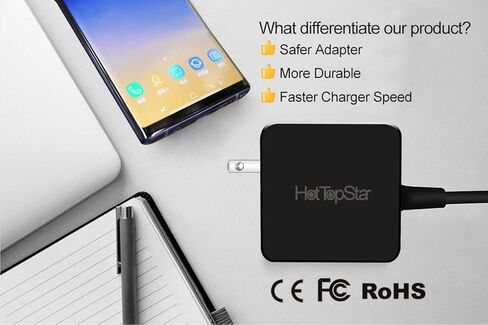 شاحن محول طاقة USB/Type-C 20 فولت 3.25 أمبير متوافق مع Dell Chromebook 3380 5190 الأصلي، Venue 5855 5056، Latitude 3380 3390 5285 5289 5290 7212 7275 7289، XPS 9250 9365 in Kuwait