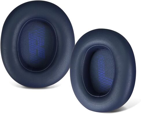 وسائد أذن بديلة لسماعات JBL E65 E65BTNC / Duet NC/Live 650BTNC Live 660 BTNC، وسائد الأذن مع رغوة ذاكرة عازلة للضوضاء (جلد بروتين ناعم، أزرق) in Kuwait