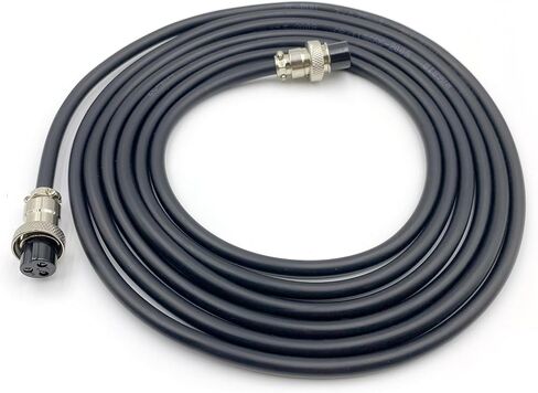 3.28 ft GX16 3 Pin Double Female Head Aviation Cordset, GX16 3Pins Female to Female Connector Electrical Cable Panel Mount Circular Metal Aviation Adapter Cordset for Ships 18AWG (1meter) in Saudi Arabia