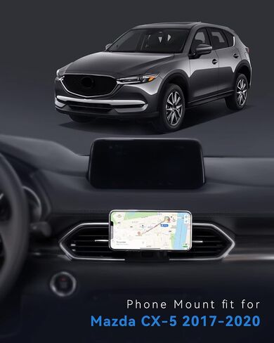 BEHAVE حامل شحن لاسلكي لسيارة Mazda CX-5، حامل هاتف مغناطيسي لسيارة CX-5 2017-2024، متوافق مع حافظة Magsafe iPhone 14/13 وجميع الهواتف in Kuwait