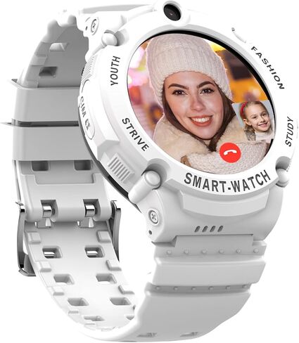 PTHTECHUS 4G Smart Watch Phone for Children - Kids Smartwatch with WiFi, Dail, Voice Messages & Video Calls, GPS Location, SOS, Camera and Pedometer for Boys Girl Present in Saudi Arabia