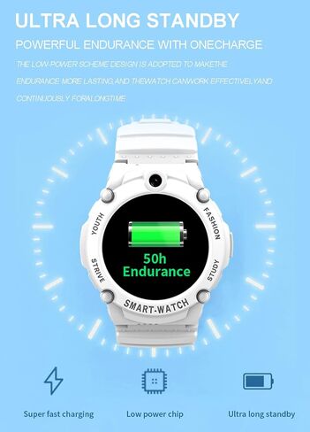 PTHTECHUS 4G Smart Watch Phone for Children - Kids Smartwatch with WiFi, Dail, Voice Messages & Video Calls, GPS Location, SOS, Camera and Pedometer for Boys Girl Present in Saudi Arabia