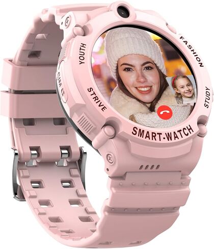PTHTECHUS 4G Smart Watch Phone for Children - Kids Smartwatch with WiFi, Dail, Voice Messages & Video Calls, GPS Location, SOS, Camera and Pedometer for Boys Girl Present in Saudi Arabia