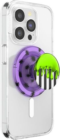 مقبض هاتف دائري من PopSockets متوافق مع MagSafe، يتضمن حلقة محول، حامل هاتف، متوافق مع الشحن اللاسلكي - غريب وغير عادي in Saudi Arabia