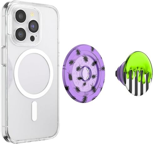مقبض هاتف دائري من PopSockets متوافق مع MagSafe، يتضمن حلقة محول، حامل هاتف، متوافق مع الشحن اللاسلكي - غريب وغير عادي in Saudi Arabia