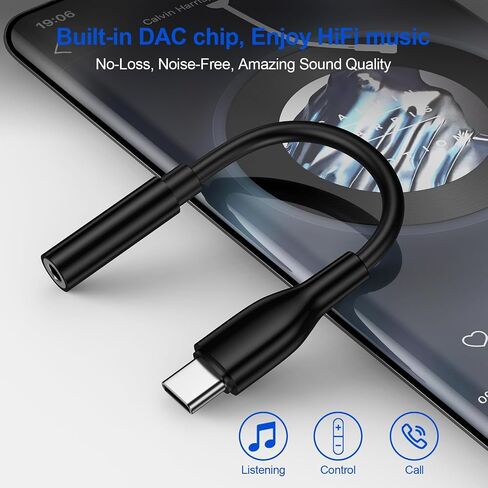 محول صوت USB C إلى 3.5 ملم لسماعات الرأس Google Pixel 8A 8 Pro 7 6 7A 6A، Samsung Galaxy S24 Ultra S23 FE Plus S22 A15 A55 A35، iPhone 15، كابل دونجل AUX أنثى من النوع C in Saudi Arabia