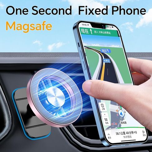 for Magsafe Car Mount【20 Strong Magnets】Magnetic Phone Holder for Car Phone Holder Mount Dash【360° 】Phone Holders for Your Car Accessories Cell phone Car Mount For iPhone 15 14 13 12 Pro Max Plus Max in Saudi Arabia