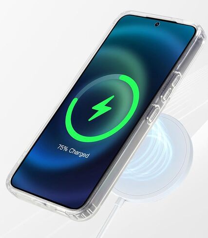 جراب Galaxy Note 20 Ultra مغناطيسي [يدعم شاحن Magsafe] لاسلكي مضاد للخدش ومضاد للصدمات غير لامع لحماية الكاميرا، غطاء هاتف رفيع رفيع لهاتف Samsung Galaxy Note 20 Ultra-Black in Kuwait