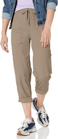 Gloria Vanderbilt Women's Pull on Drawstring Cargo Capri, LAKESIDE, 6 in Saudi Arabia