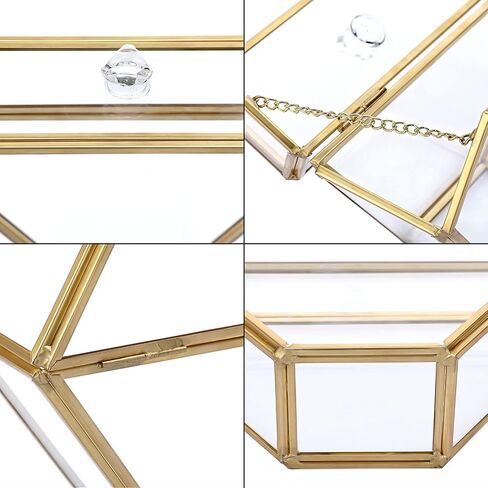 ELLDOO Gold Glass Coffee Filter Holder Coffee Paper Storage Container Filter Paper Dispenser Rack with Dustproof Cover in Saudi Arabia