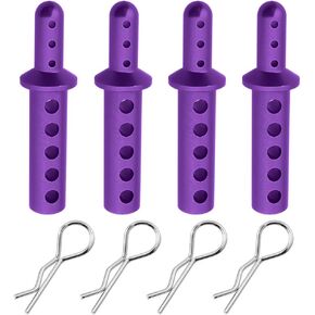 HobbyPark 108837 188837 108037 Aluminum Body Post Mount Purple Replacement of 08047 for RC 1/10 Redcat Volcano EPX/Pro S30 Monster Truck Upgrade Parts