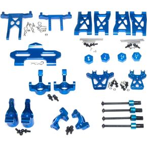 Upgrade Kit Aluminum Alloy Metal for Traxxas 1/18 LaTrax Teton Rally Desert Prerunner SST Rc Car Parts Replacement of 7615 7637 7650 7669 7532 7630(Blue)