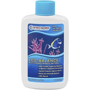 DrTim’s Aquatics Eco-Balance for Saltwater Aquariums – Multi-Strained, Supportive Probiotic Bacteria to Maintain a Balanced Fish Tank Environment-64 oz.