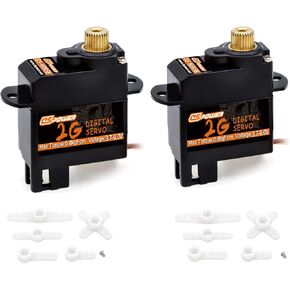 2 قطعة 2G مايكرو سيرفو، مؤازرة رقمية صغيرة، محرك ميتال جير بدون قلب للطائرات ذات الأجنحة الثابتة، طائرة هليكوبتر، قارب، طائرة روبوت، نموذج لعبة الطائرات (JR2.54) in Kuwait