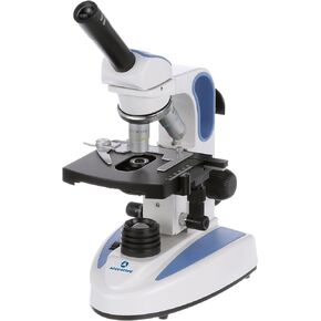EXM-150-MS-DF 2-in-1 Brightfield/Darkfield Microscope - Monocular, 40-400X Magnification, Mechanical Stage, Cordless LED, Student-Proof Design for Laboratory & Home - Biological Microscope