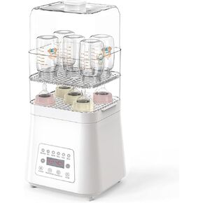 Fisca Baby Bottle Sterilizer and Dryer, 8-in-1 Large Capacity Electric Steam Bottle Sanitizer Universal for All Baby Stuffs Pacifiers Breast Pump Parts, Fast Sterilize Dry and Warm, with Touch Screen in Kuwait