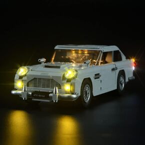 LED Light Kit for Creator Expert James Bond Aston Martin DB5 Car - Compatible with 10262 Lego Building Model (Model Set Not Included)