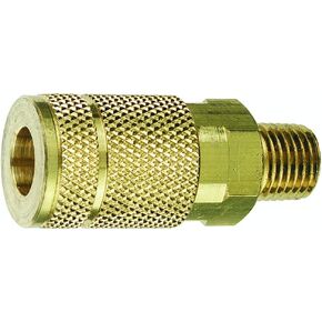 Tru-Flate 13-125 1/4" T Design x 1/4" MNPT Brass Coupler