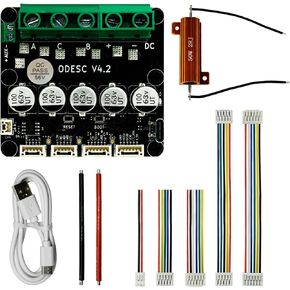 FLIPSKY ODESC V4.2 56V Single-Drive High-Current High-Precision Brushless Servo Motor Controller, Software Configuration Compatible with Odrivetool, FOC, BLDC