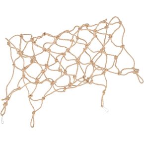 POPETPOP Birds Climbing Net Hanging Parrot Hemp Rope Net Hamster Rat Rope Net Hanging Parrot Hammock Small Animal Activity Toy Parrot Toy Hanging Bed Birdcage Accessories