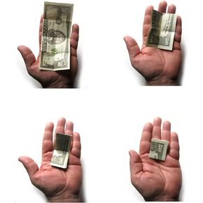 MilesMagic Magician's Animated Bill Gimmick Mysteriously Self Folding Dollar Note Real Levitation Magic Trick