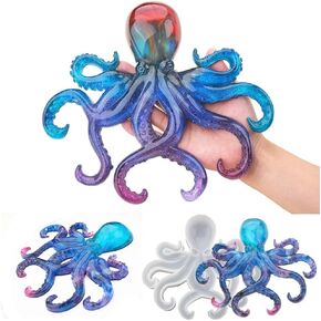 Octopus Epoxy Resin Molds,Halloween Decor Mold,Large Animals Silicone Resin Molds for Wall Hanging, Decoration,Christmas Gifts