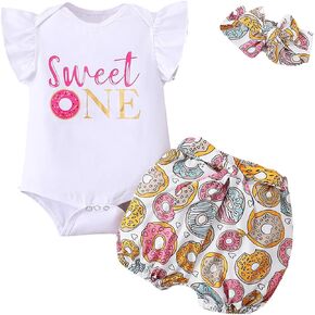 Baby Girl 1st Birthday Outfit Girl Sweet One Bodysuit
