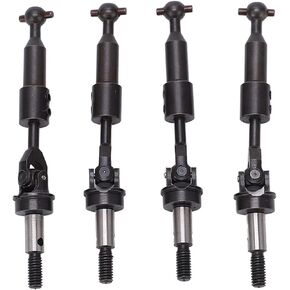 SUNGOOYUE Centre Drive Shaft CVD Upgrade Parts for RC Car, 4Pcs RC Steel Drive Shaft CVD Transmission Axle Compatible with HSP 94123 1/10 RC Car