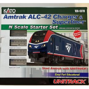 Kato USA Inc. N ALC-42 Charger Superliner Amtrak Starter Set
